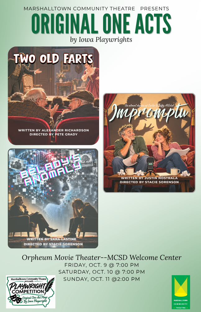 Three One Acts -- Iowa Playwright Presentations